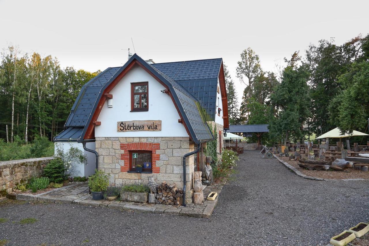 Penzion Sterbova Vila Otel Bílá Třemešná Dış mekan fotoğraf